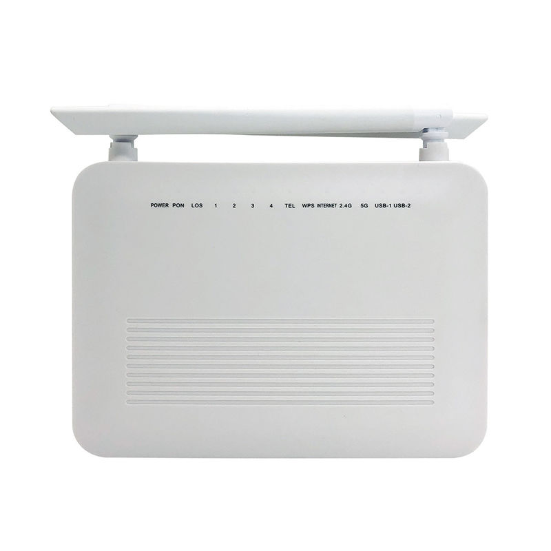 Dual Band Wifi GPON ONU ZC-521X6 AX1800 4GE 1VOIP 2USB ONT SC / UPC Connector