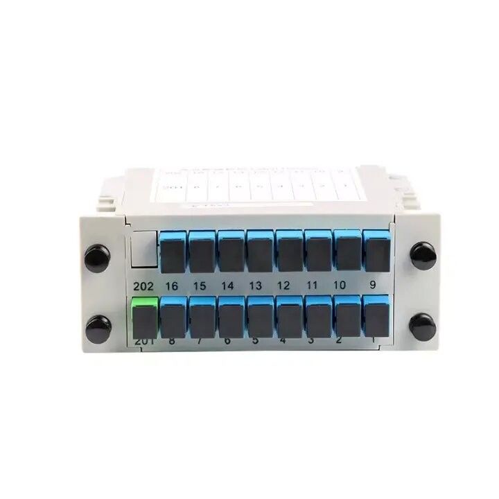 Rack Mount Fiber Optic Splitter ABS Box Cassette Type 1x16 PLC Fiber Splitter