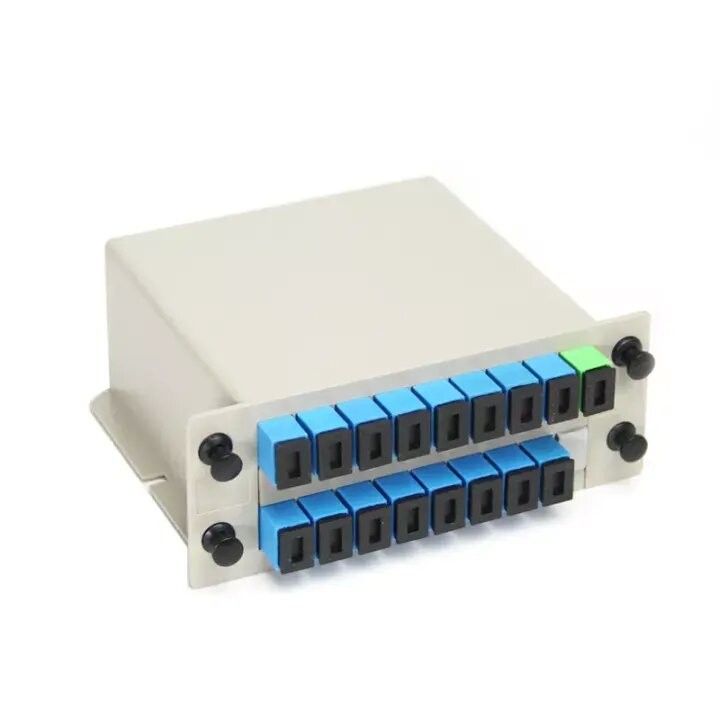 Rack Mount Fiber Optic Splitter ABS Box Cassette Type 1x16 PLC Fiber Splitter