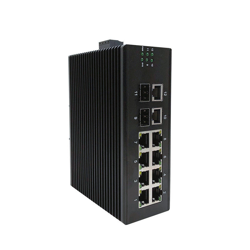 10/100/1000M Industrial Network Switch Managed 10 Port Gigabit Ethernet Switch