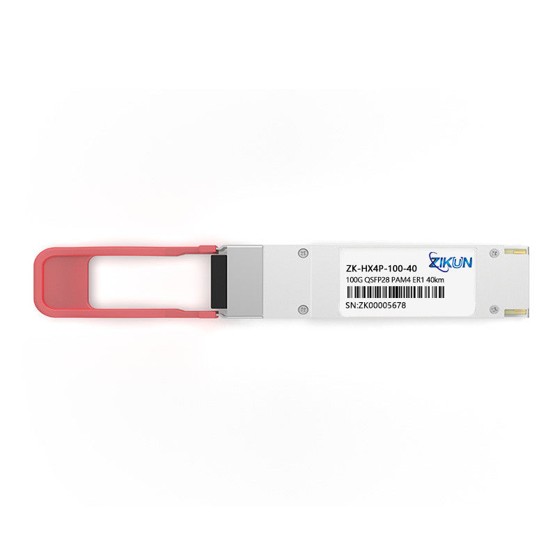 PAM4 SFP Module ER1 40km 100G QSFP28 Transceiver 1310nm Wavelength EML LD