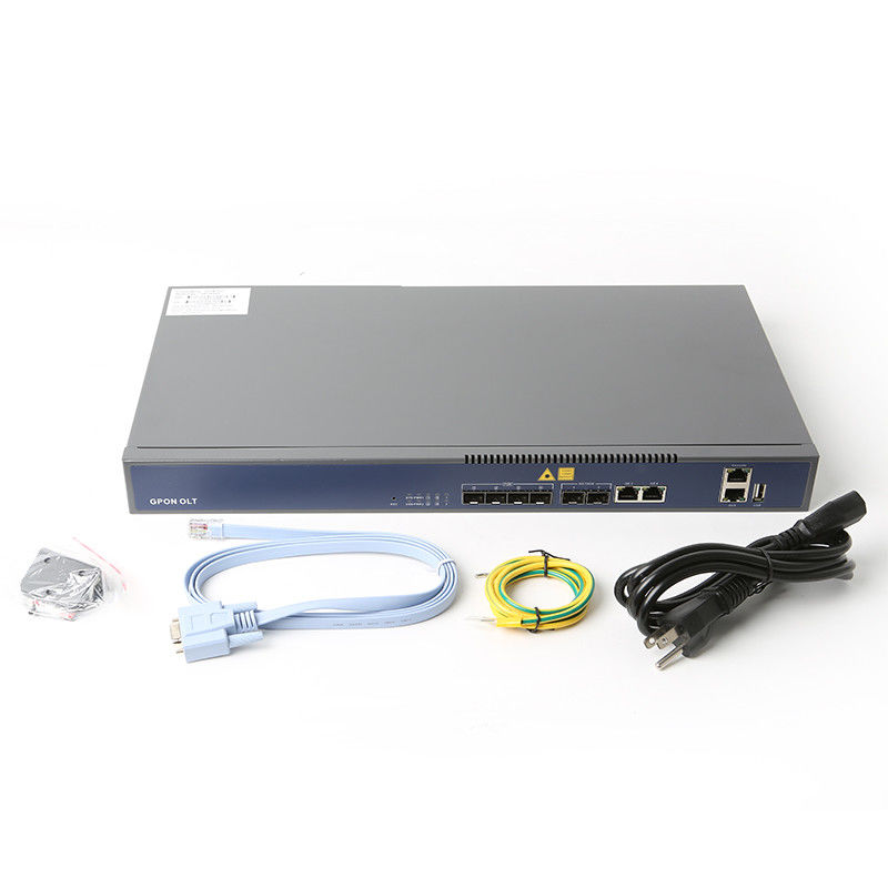 GEPON GPON 4 Port OLT Fiber Network FTTH 20KM Transmission Distance ZC-P1004G