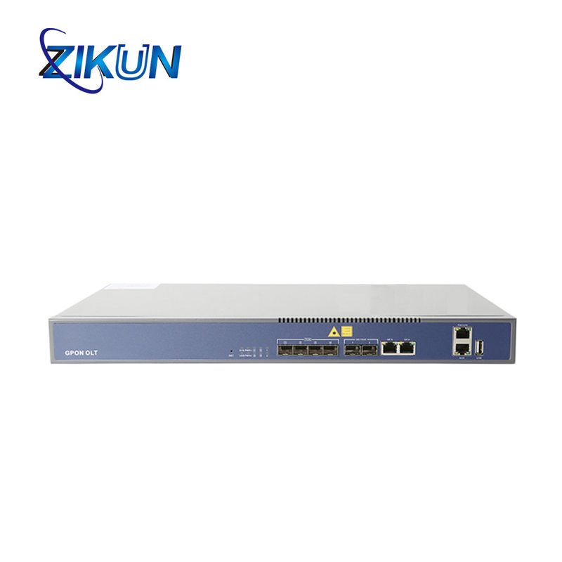 GEPON GPON 4 Port OLT Fiber Network FTTH 20KM Transmission Distance ZC-P1004G