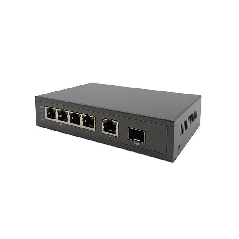 ZC-2006P PoE Switch 4 POE Ports 1 GE SFP+5*GE RJ45 Switching Capacity 12G DC Or AC